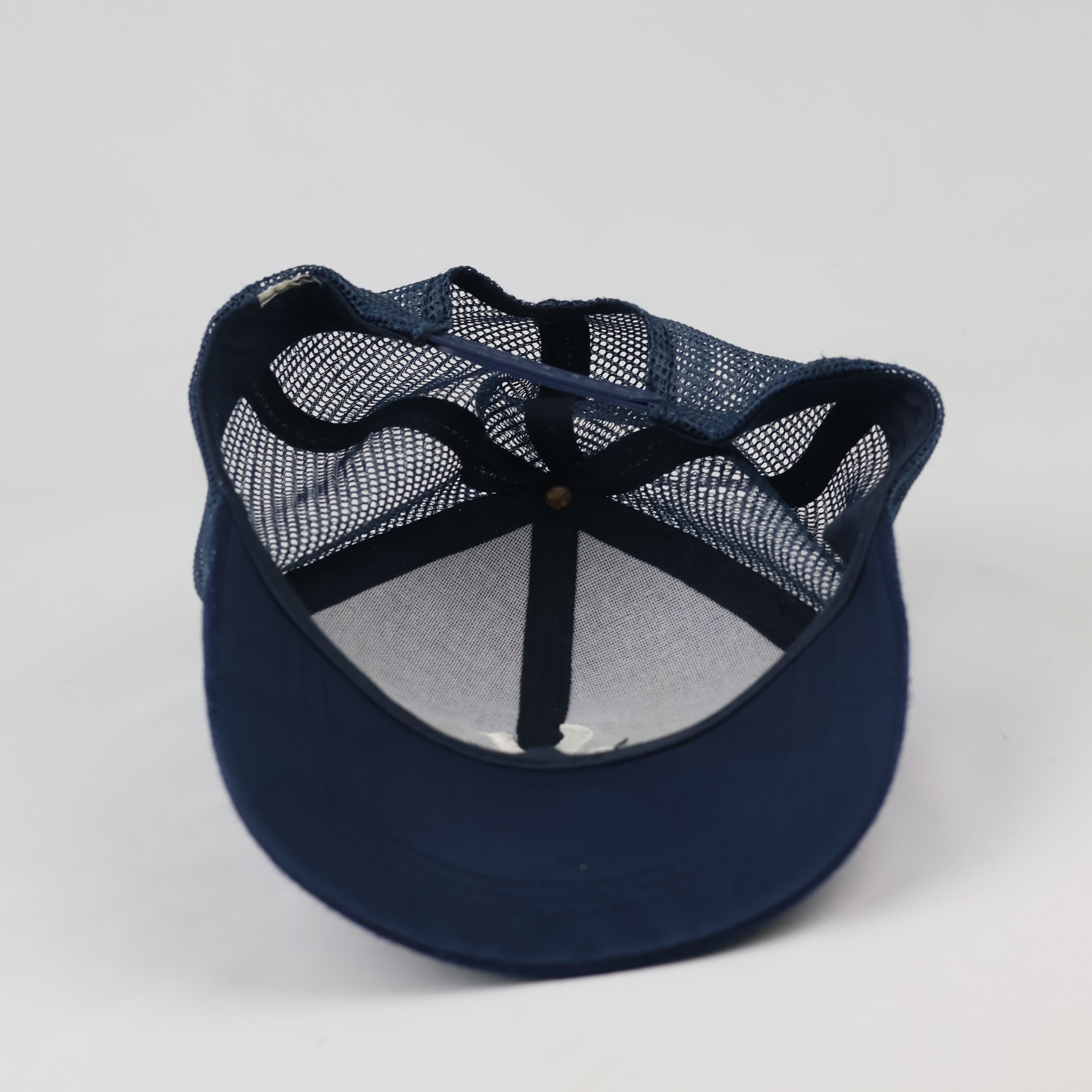 Thrifted Navy Mesh Snapback Cap | Adjustable Size 56-58cm