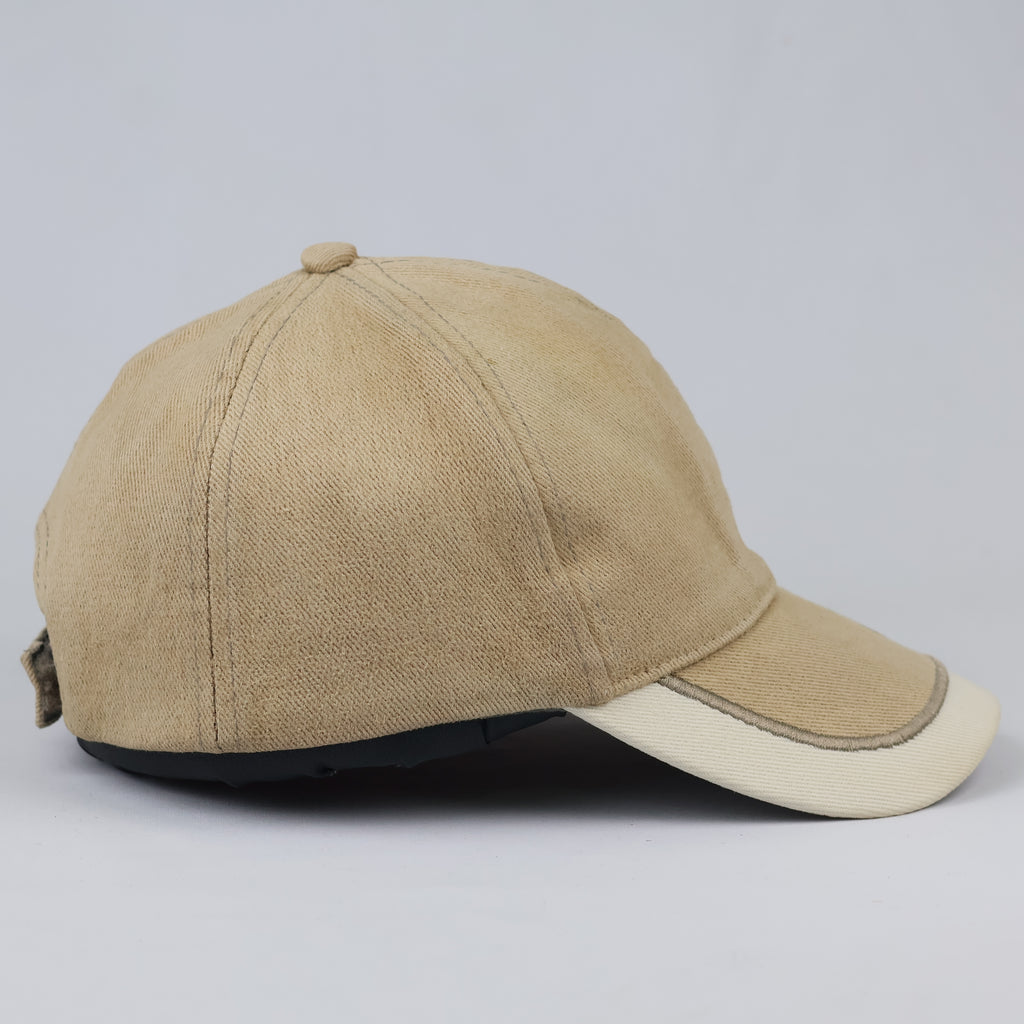Thrifted Khaki Two-Tone Outdoor Hat | Adjustable Size 55-57cm