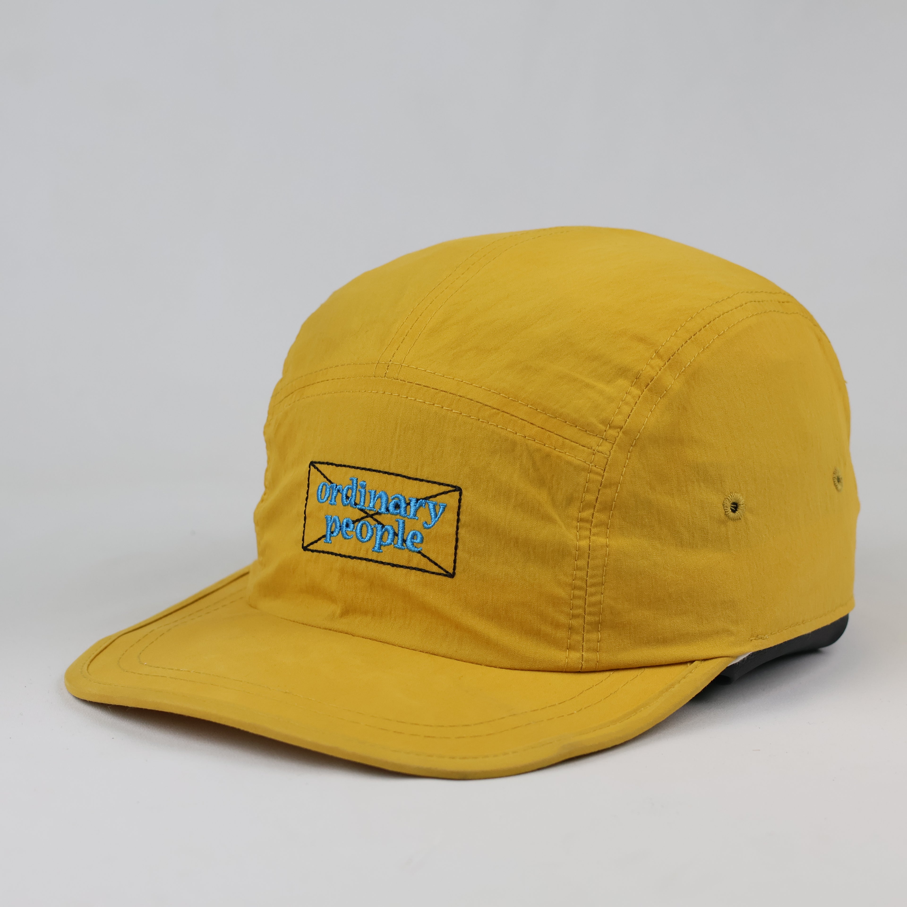Thrifted Mustard Yellow 5 Panel Cap | Adjustable Size 57-59 cm