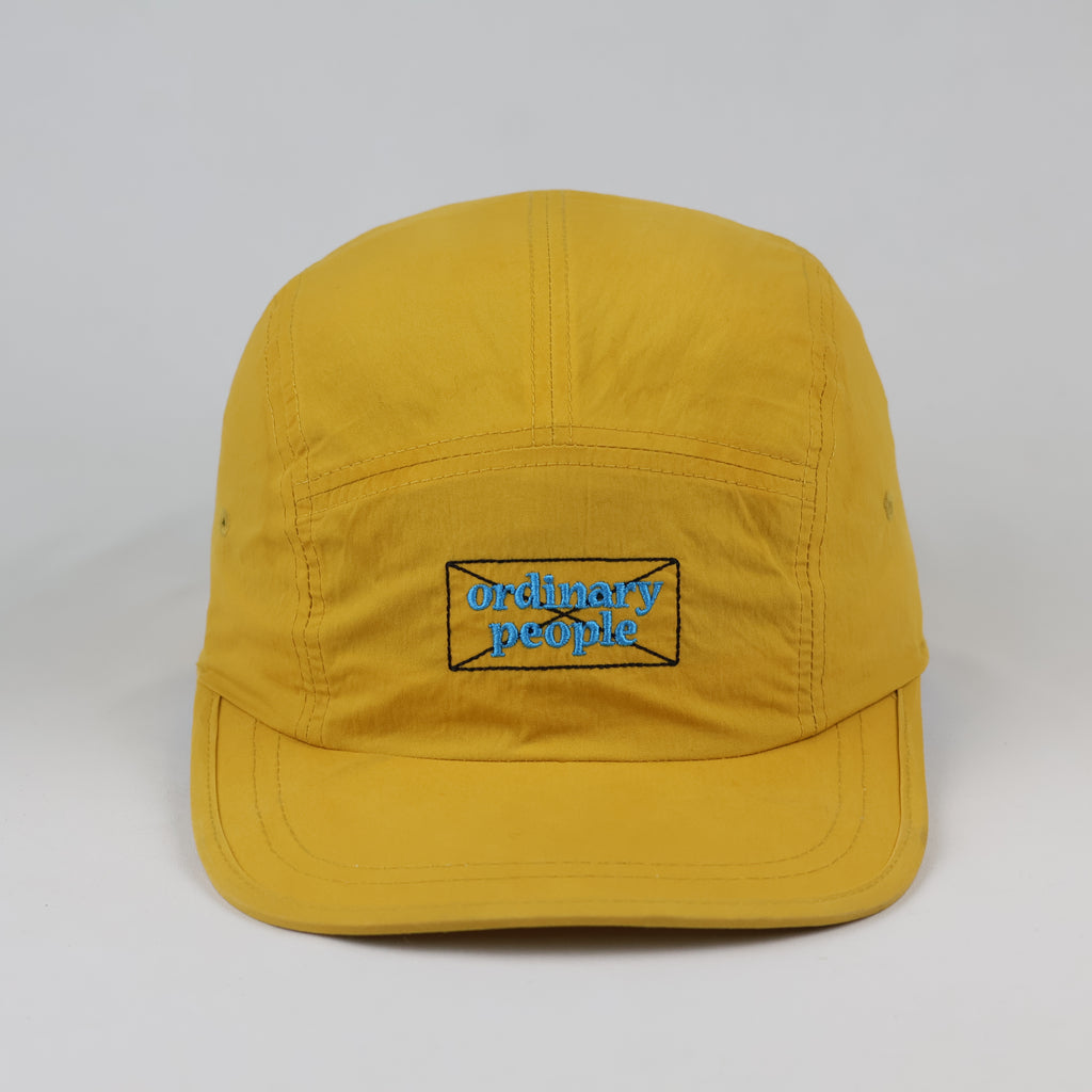 Thrifted Mustard Yellow 5 Panel Cap | Adjustable Size 57-59 cm