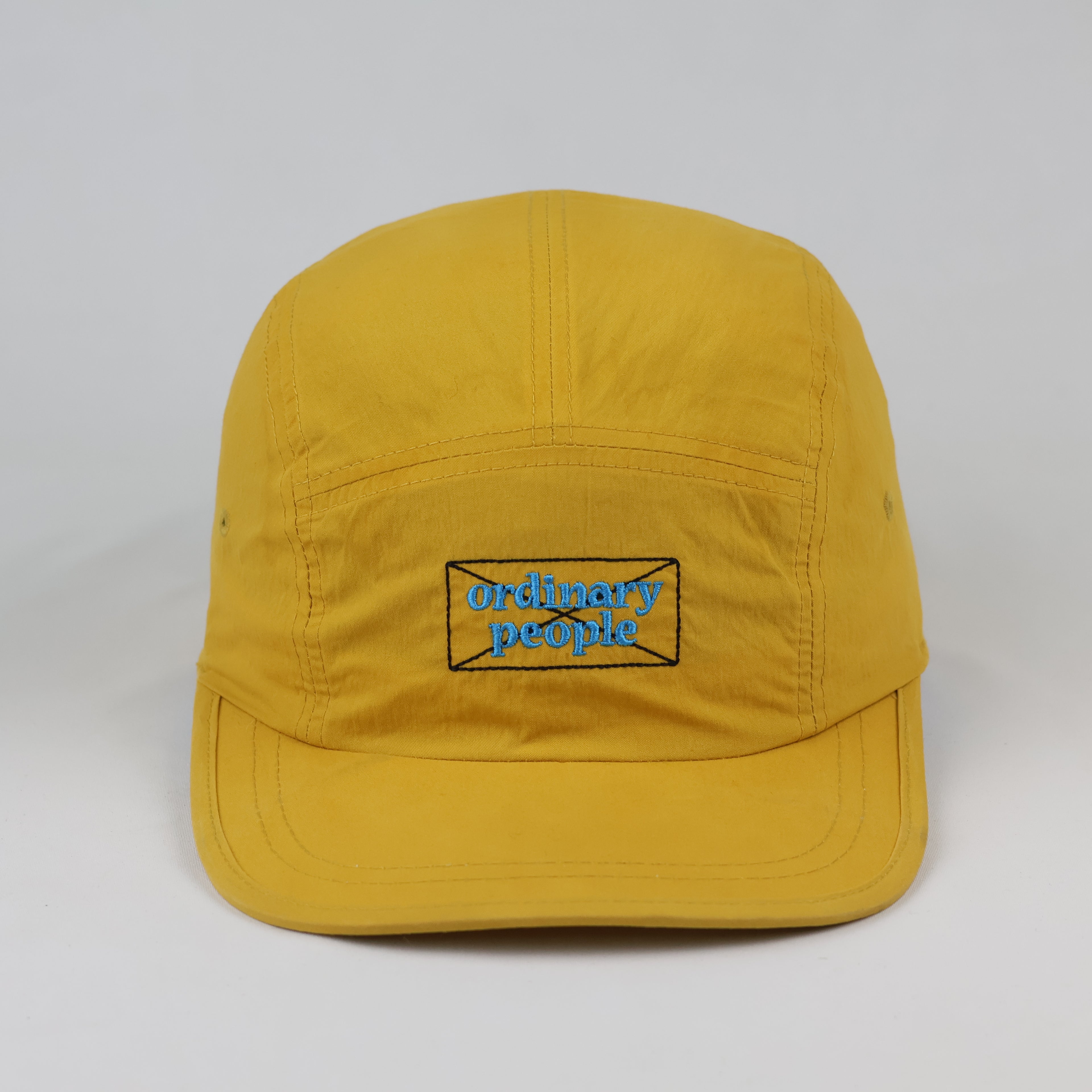 Thrifted Mustard Yellow 5 Panel Cap | Adjustable Size 57-59 cm