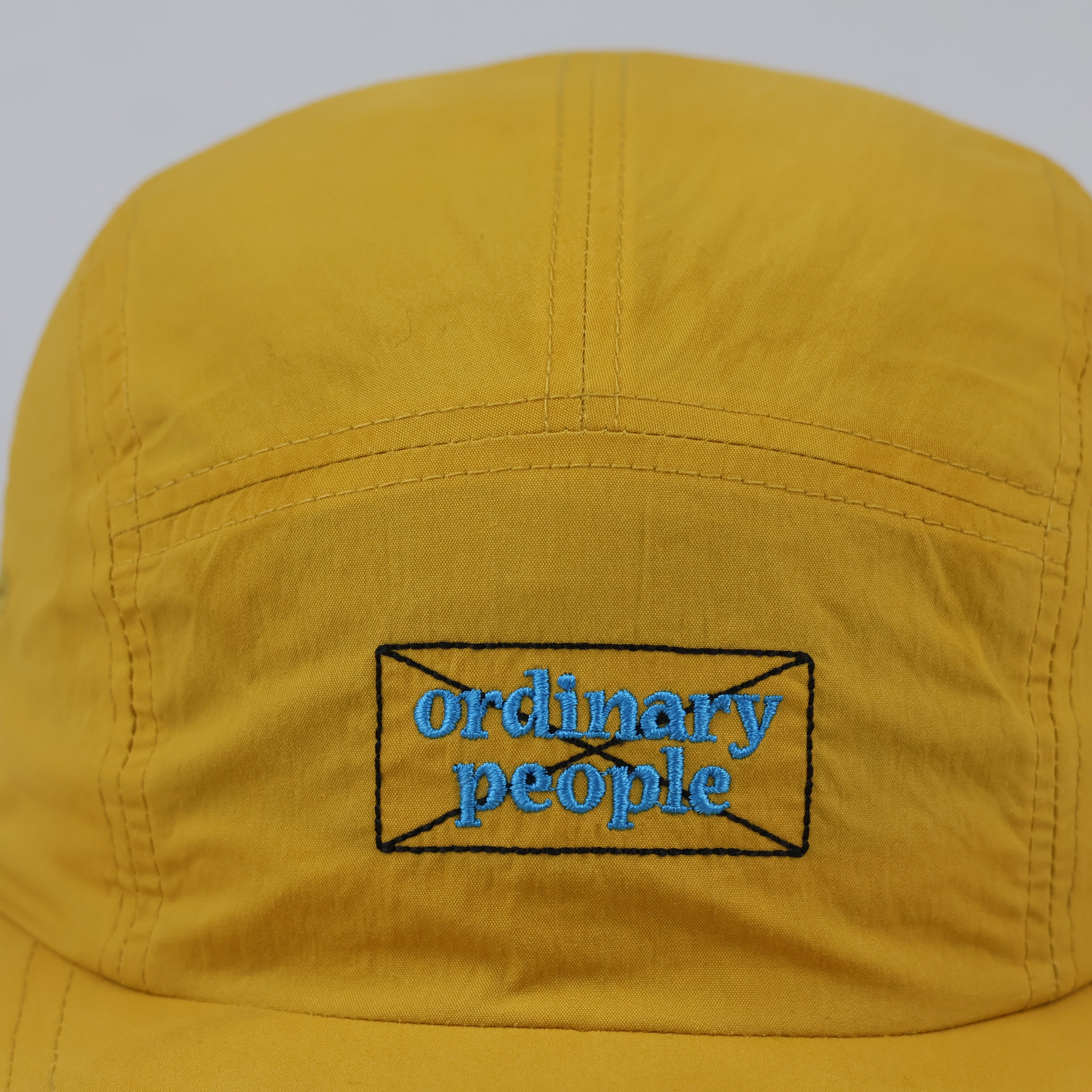 Thrifted Mustard Yellow 5 Panel Cap | Adjustable Size 57-59 cm