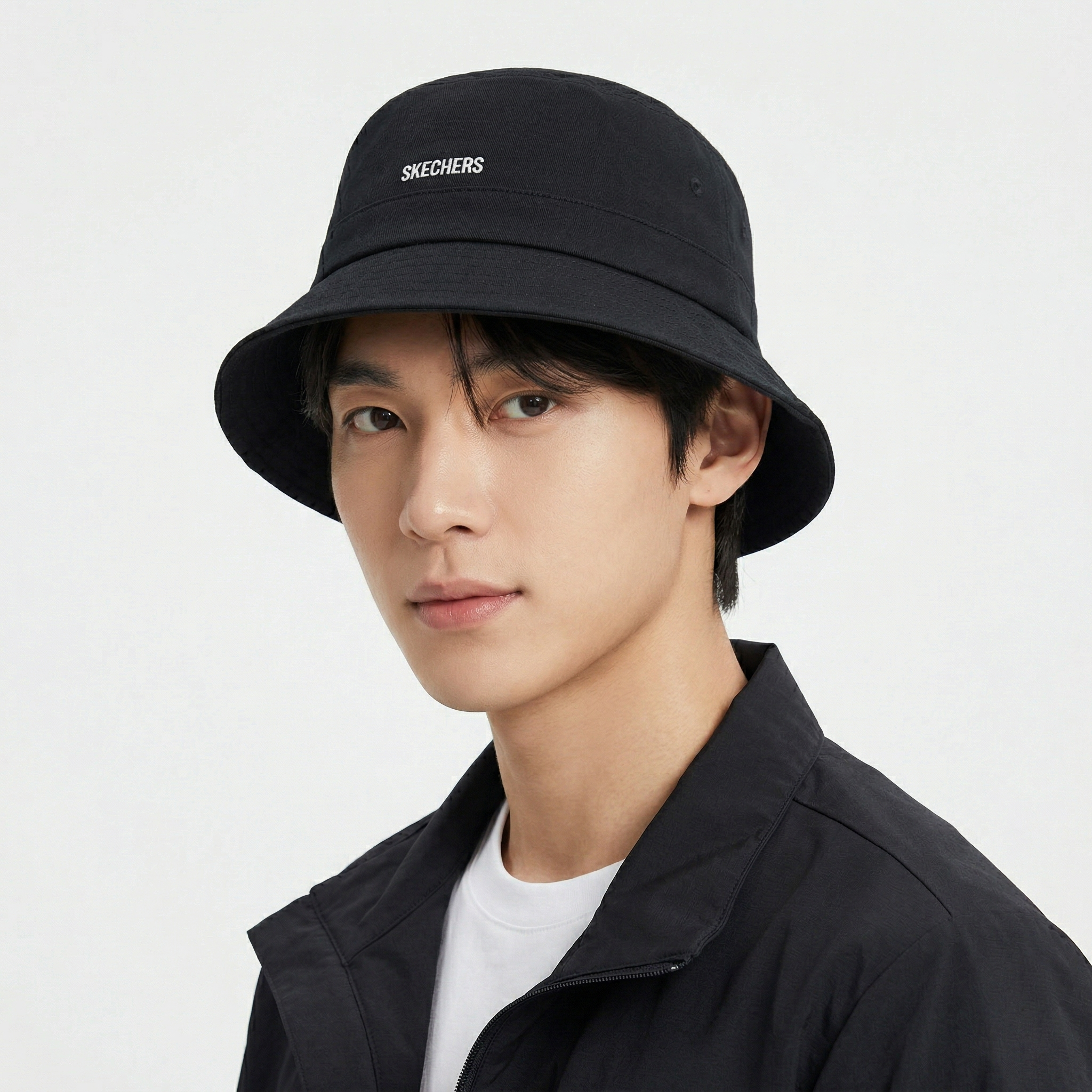 Vintage Skechers Outdoor Bucket Cap - Black Cotton Festival Hat
