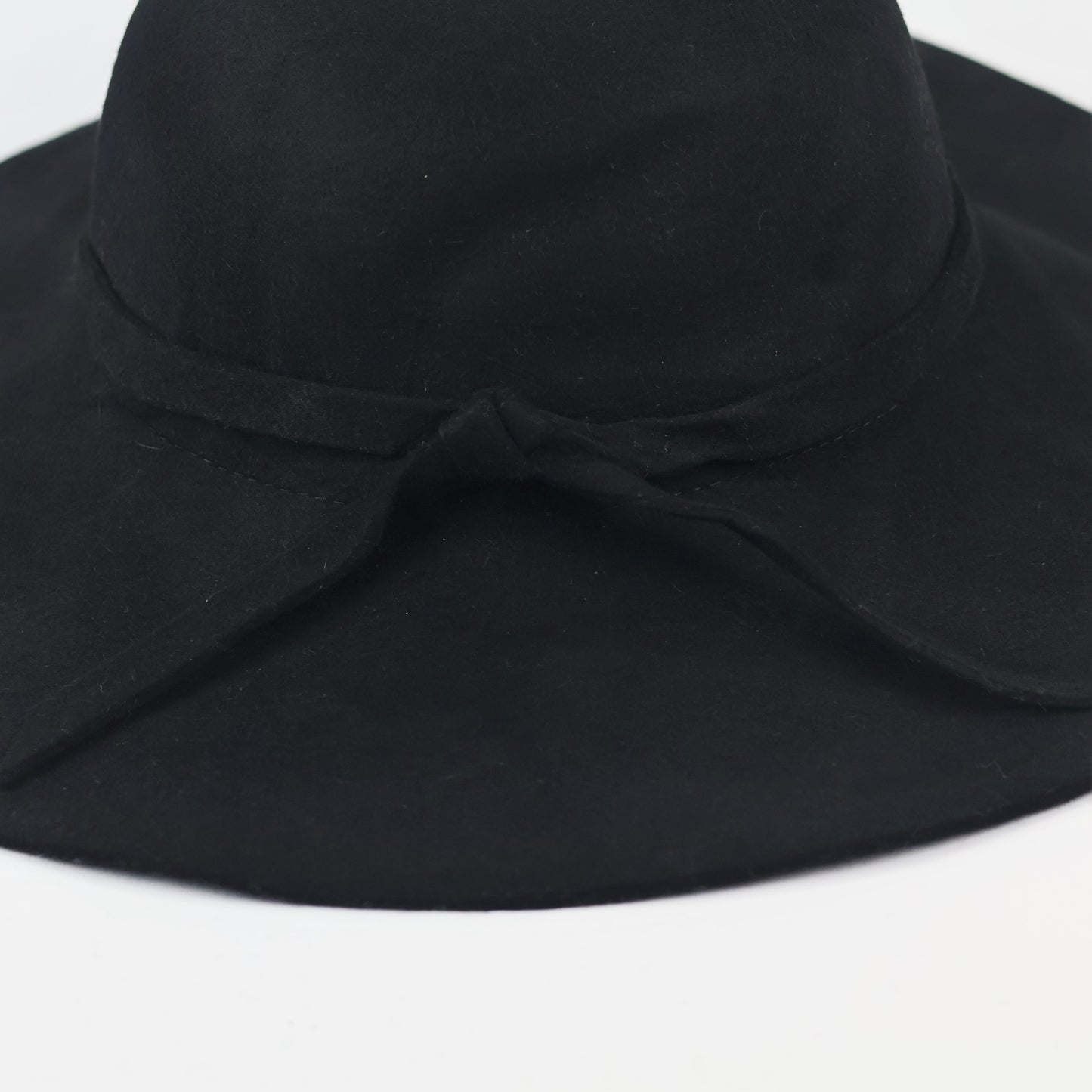 Premium Black Wool Thrifted Hat - Women's Warm Natural Knit Hat