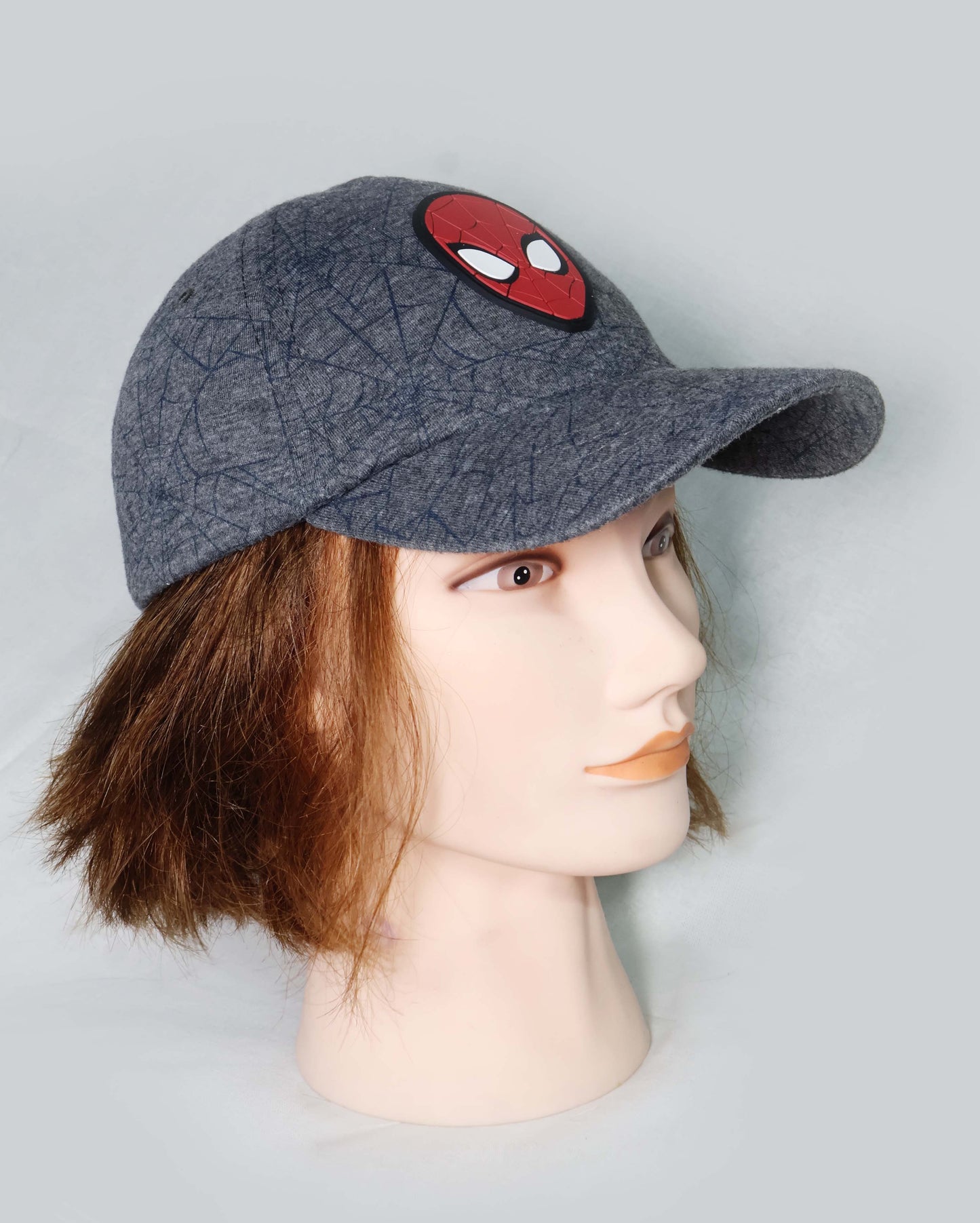 Marvel Spider-Man Web Design Grey Cap for Men – Adjustable Snapback