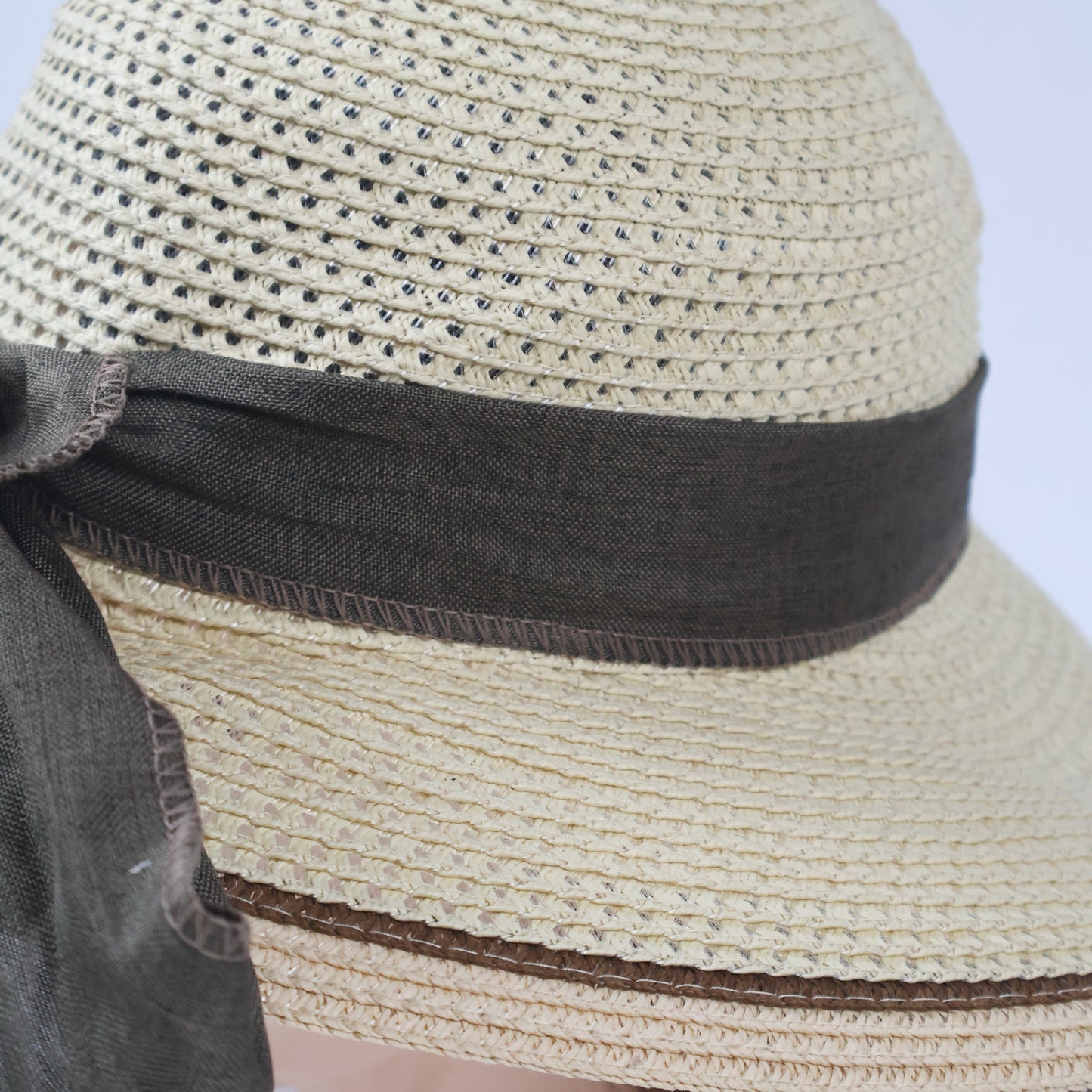 Romantic Wide-Brim Sun Hat with Oversized Bow