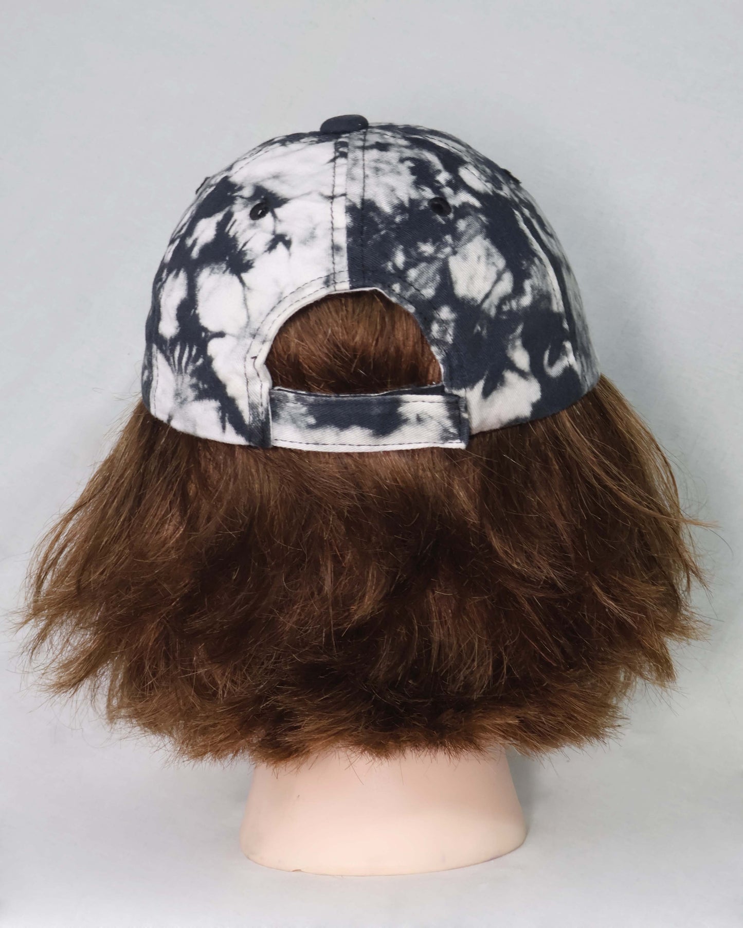 Next Tie-Dye Cotton Cap Black & White - Marble Wash | Unisex Casual Thrift Hat