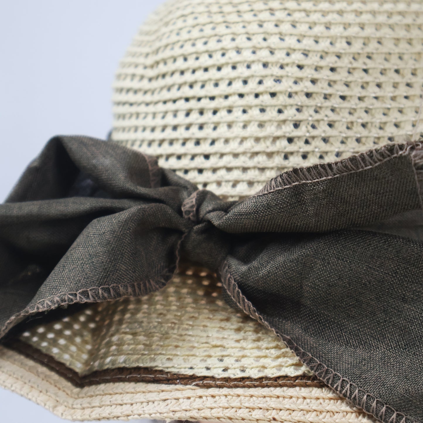 Romantic Wide-Brim Sun Hat with Oversized Bow