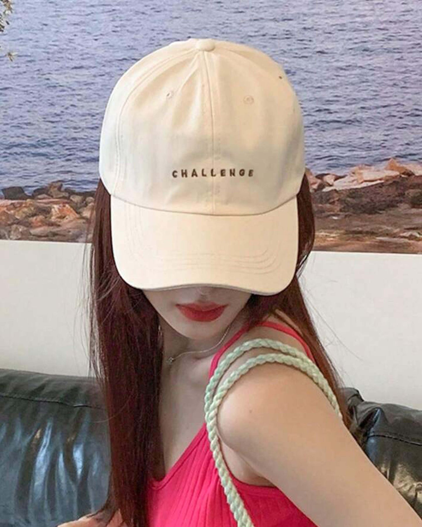 Chic "Challenge" Embroidered Baseball Cap - Trendy Adjustable Hat