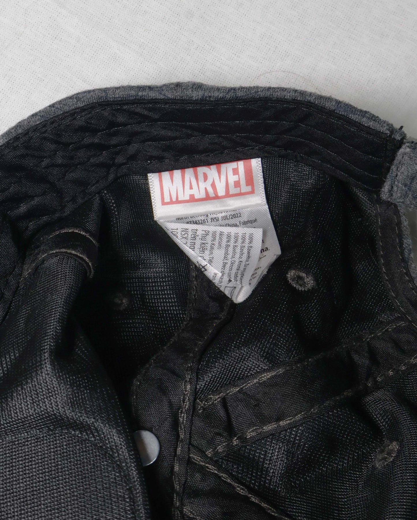Marvel Spider-Man Web Design Grey Cap for Men – Adjustable Snapback