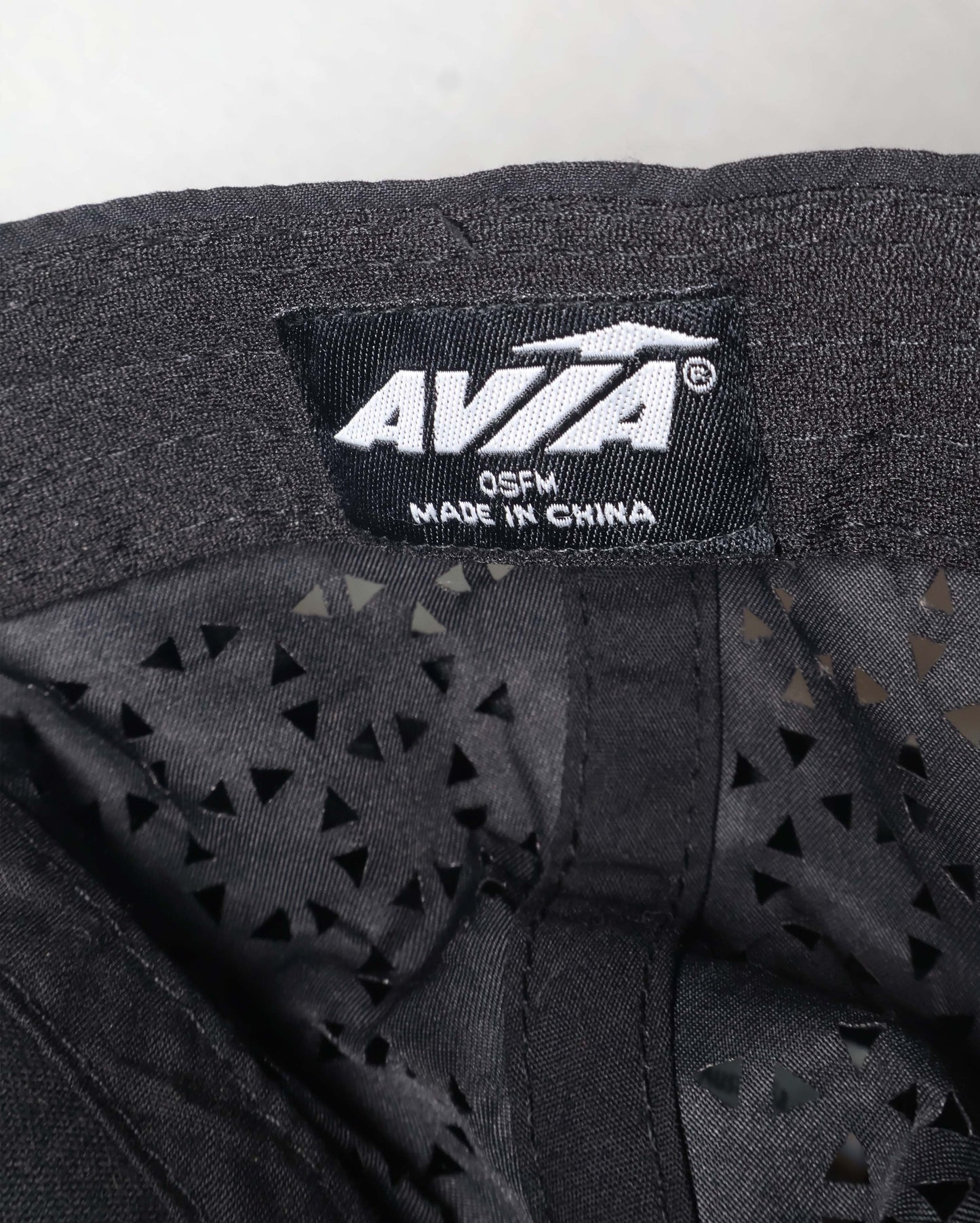 Black AVITA Perforated Sports Cap with Adjustable Strap - Breathable Lightweight Baseball Hat