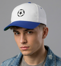 Thrifted Two-Tone White & Blue Football Snapback Cap (56-57 cm) |10734