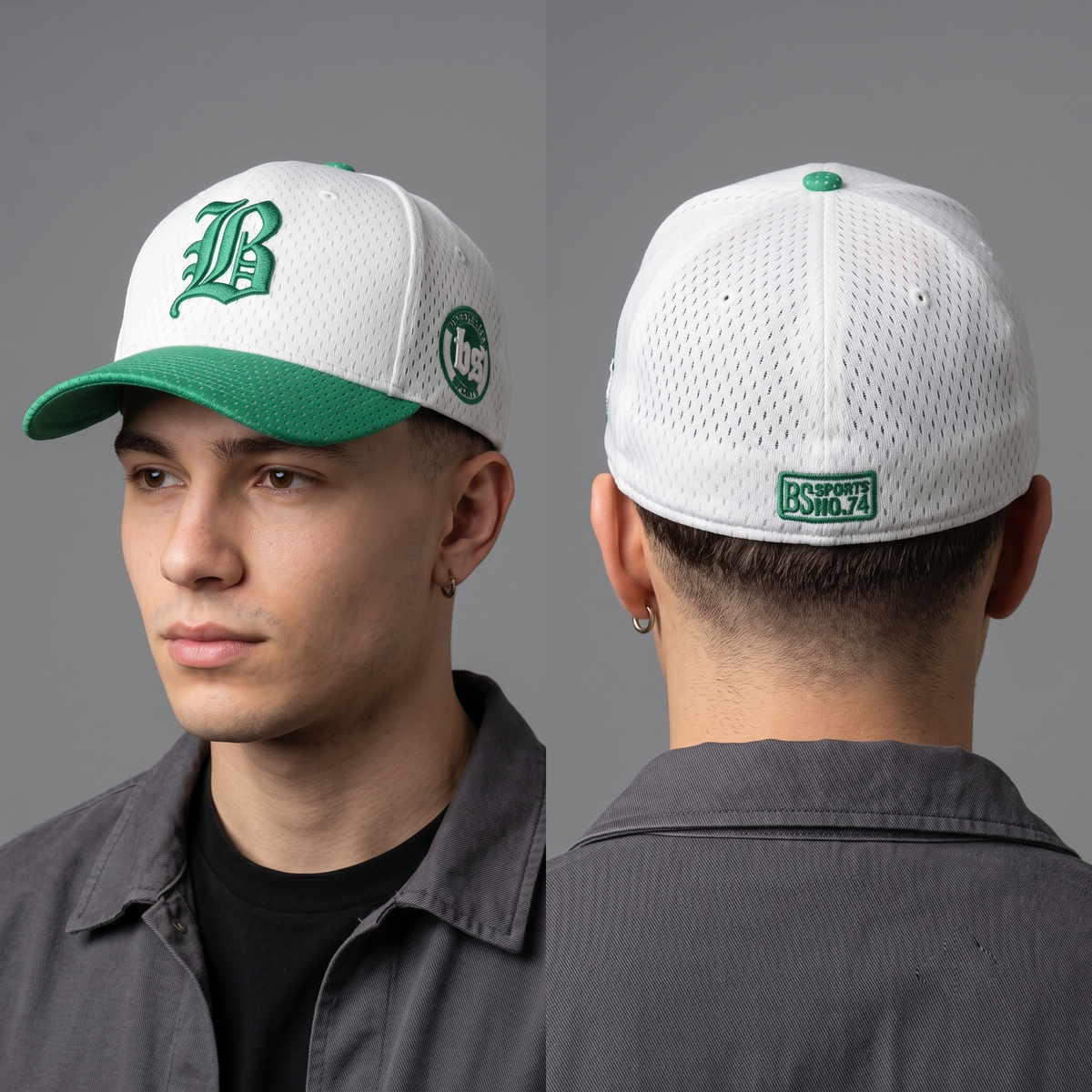 thrifted Retro Two-Tone Breathable Mesh Baseball Cap (57-60 cm) | 10342