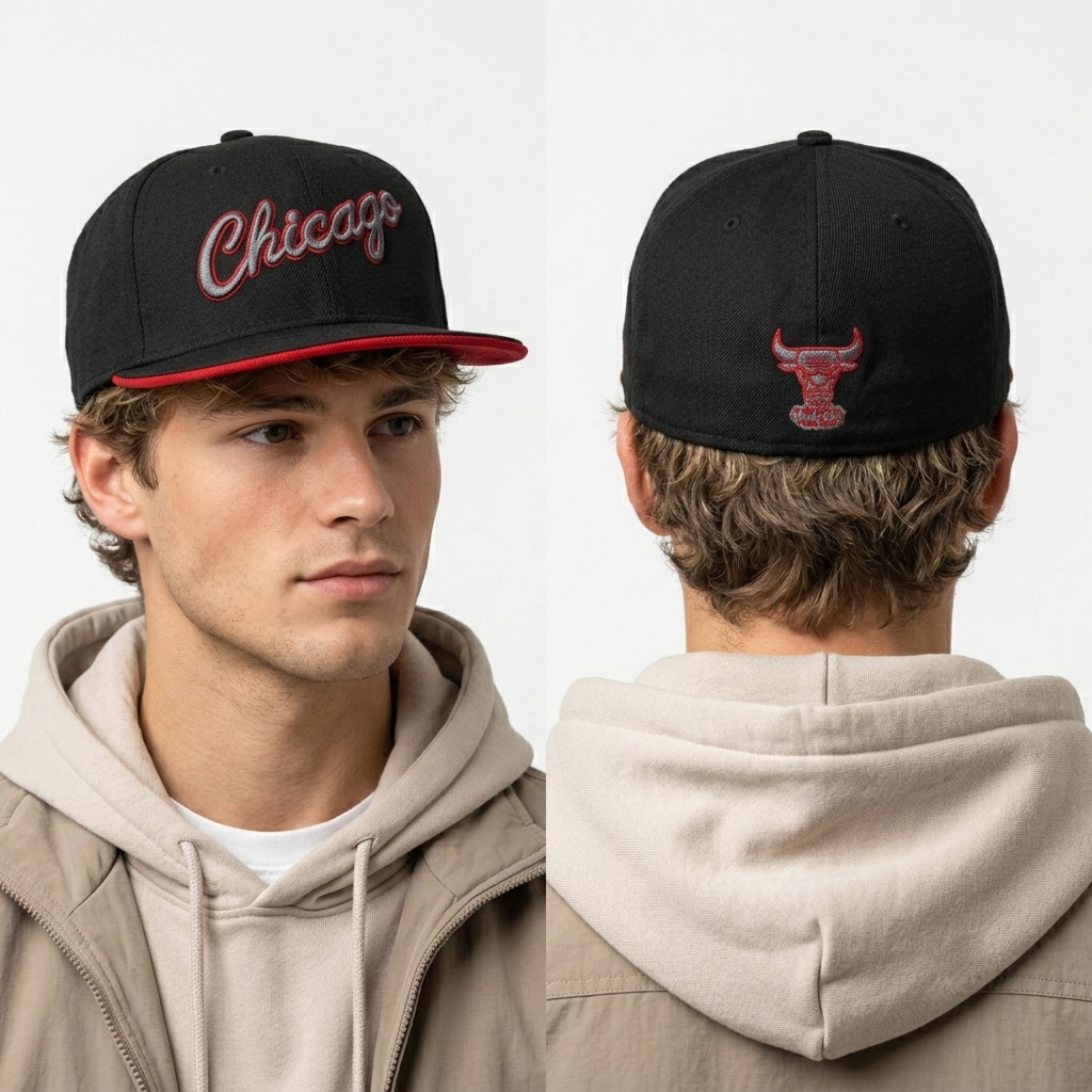 Thrifted New Era Chicago Bulls 59FIFTY Fitted Cap (Size 56-57cm) |10689