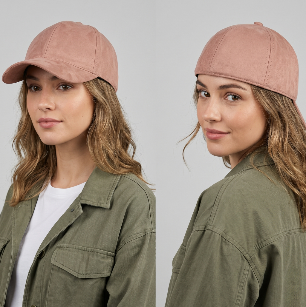 Thrifted H&M Classic Pink Baseball Cap - Curved Brim Size L (58cm) |10992