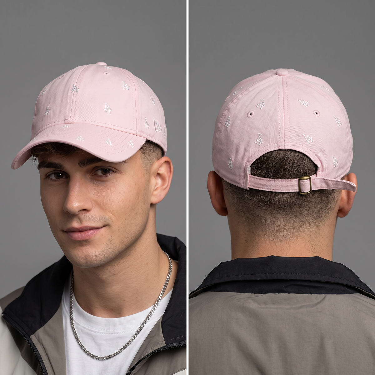 Thrifted New Era 9FORTY LA Dodgers Pink Embroidered Logo Baseball Cap 56–57 cm | 10629