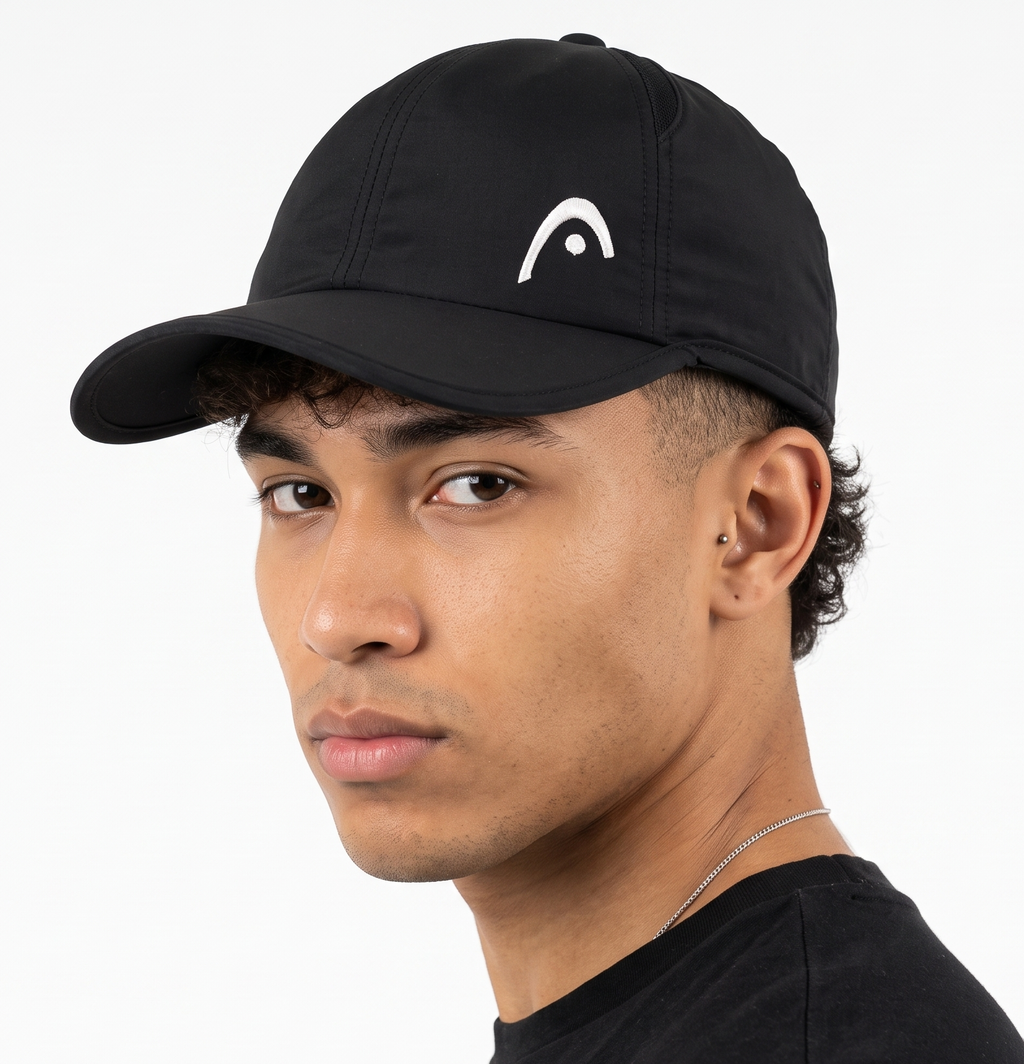 Thrifted Head Solid Black Performance Hat (57-58cm) | 10534