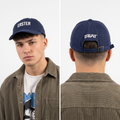 Thrifted Navy Blue SEAT Erster Cotton Baseball Cap (57cm) | 10587