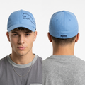 Thrifted Puma Big Cat Outline Light Blue Stretch-Fit Cap (56-57cm) |10676