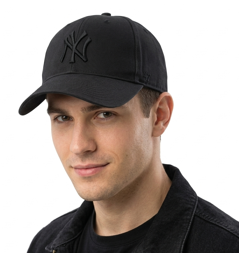 Thrifted '47 MLB Brand New York Yankees Black Snapback (57-58 cm) |10725