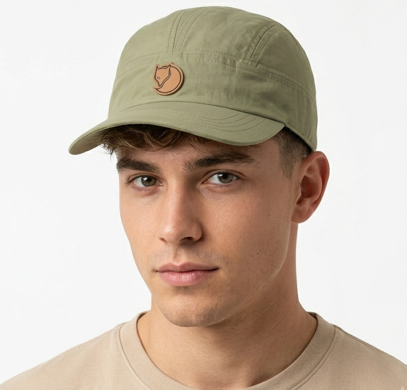 Thrifted Fjällräven Olive Technical Outdoor Cap (58-60 cm) | 10736