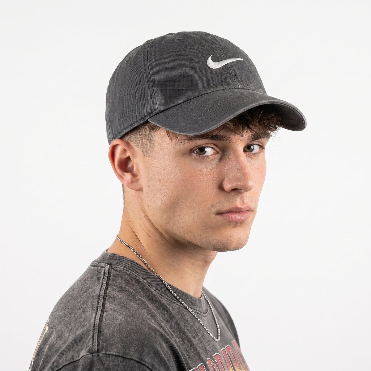 Thrifted Nike Swoosh Adjustable Baseball Cap (58-60cm) | 10381