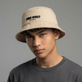 Thrifted Cropp Accessories Tan "Free Spirit" Cotton Bucket Hat (56cm)