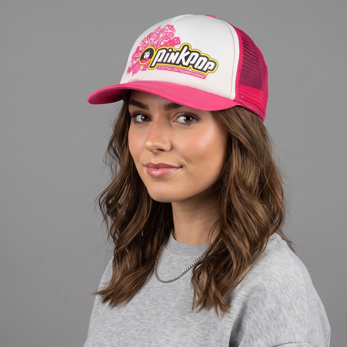 Thrifted Pinkpop Festival Mesh Snapback Cap (57cm) | 10569