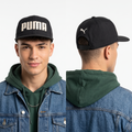 Thrifted Puma Black Flat Brim Cap (57-58cm) | 10592
