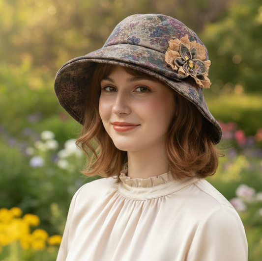 Romantic Cottagecore Floral Hat