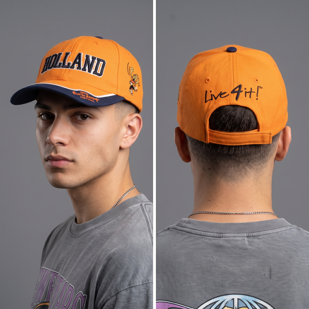 thrifted Retro Netherlands Football Euro 2004 Adjustable Hat (58-60cm) | 10387