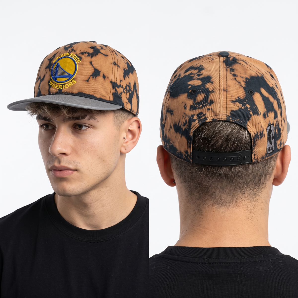 Thrifted NBA Golden State Warriors Custom Snapback Hat (56-57cm) | 10449
