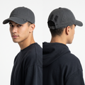 Thrifted Adidas Dark Grey Cotton Strapback Cap (57 cm) |10729