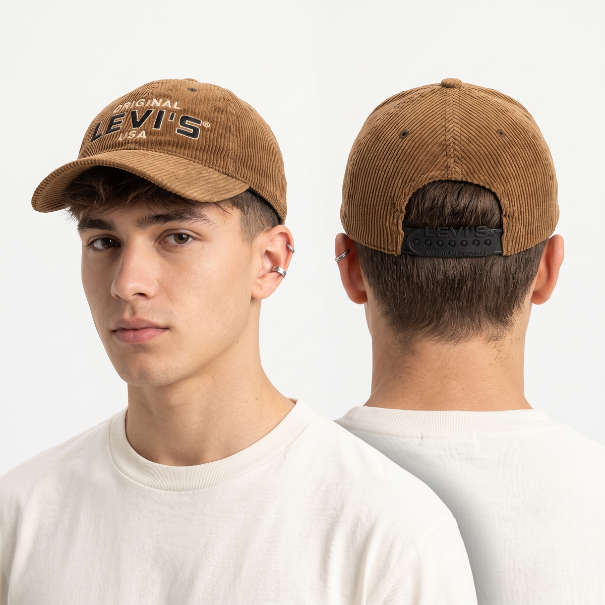 Thrifted Original Levi's USA Corduroy Cap (56-57cm) | 10407