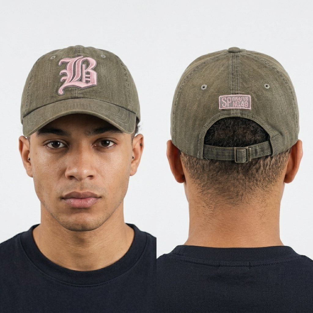 Thrifted SP Drafts Washed Cotton Strapback Cap (58-59 cm) | 10723