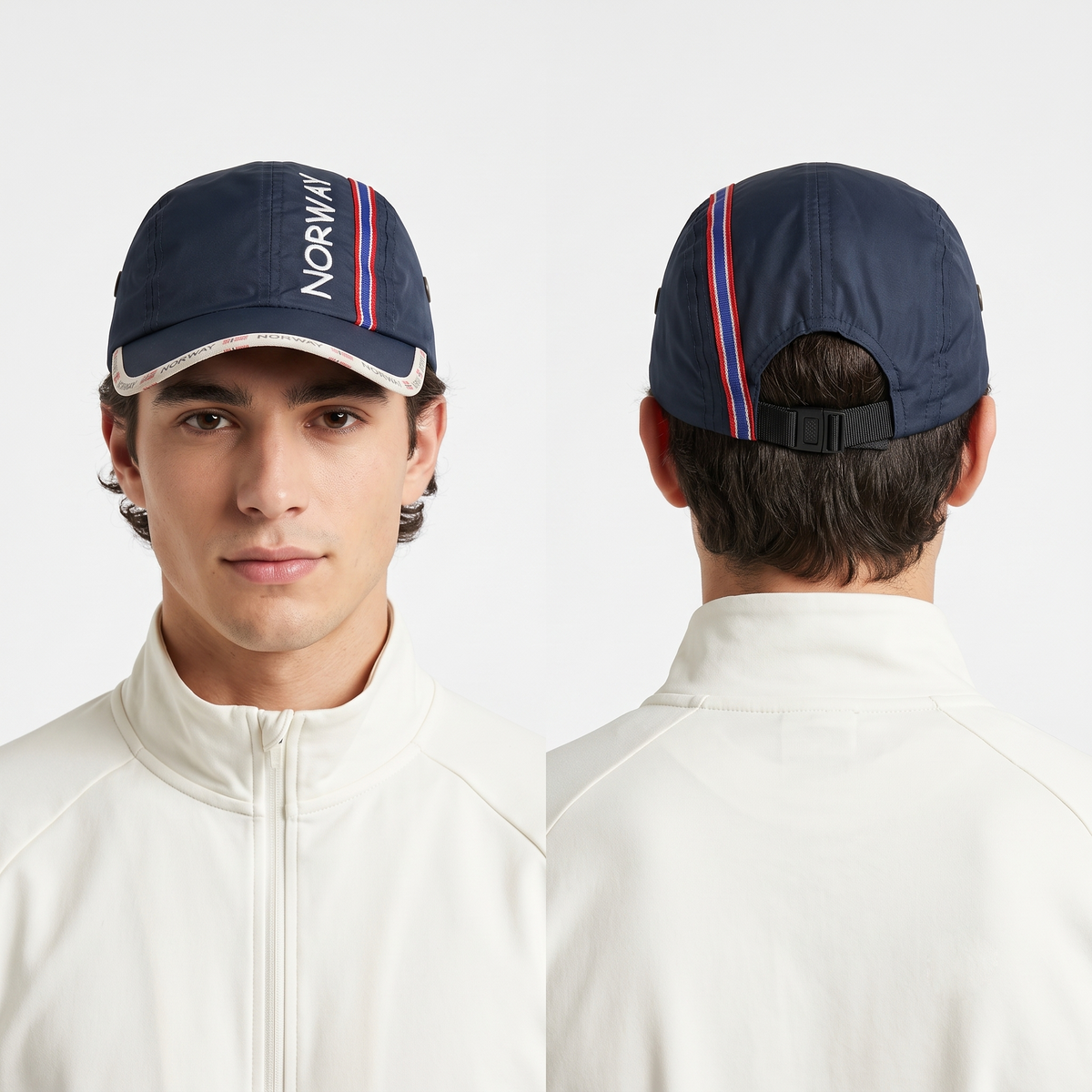 Thrifted Way Nor AS Navy Blue Norway Flag Runner Cap (58cm) | 10531