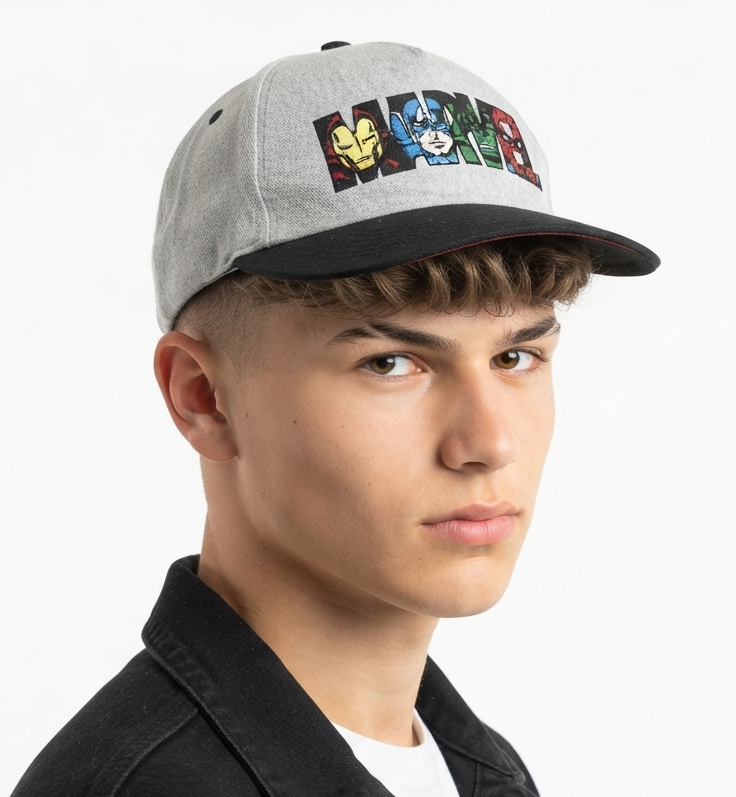 Thrifted Marvel Avengers Graphic Snapback Cap – 55-56cm | 10654