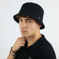 Thrifted H&M Black Cotton Twill Bucket Hat (Size M / 58 cm)