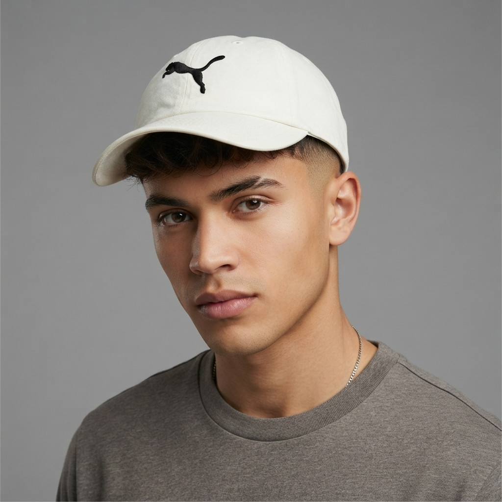 Thrifted Puma Off-White Cotton Dad Cap (57-58 cm) |10685