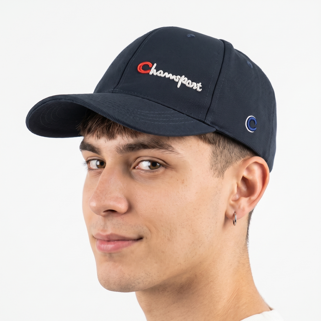Thrifted Chamsport Embroidered Navy Baseball Hat (57-58cm) | 10408