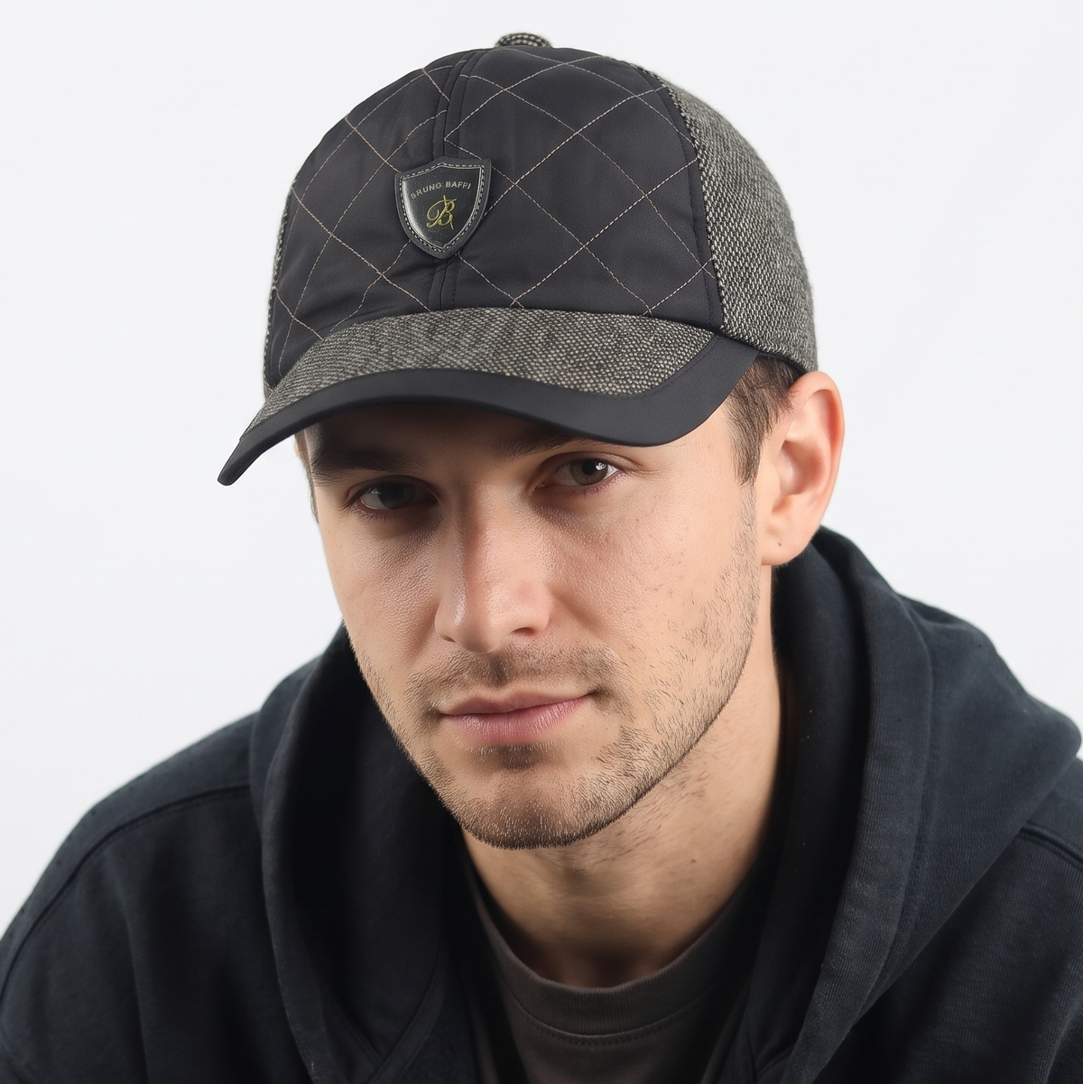 Thrifted Bruno Baffi Luxury Hybrid Baseball Cap – 57–59cm Size | 11007