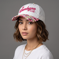Thrifted Sardegna Floral Brim Embroidered Strapback Cap (56–57 cm) |10674