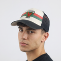 Thrifted Füchse Berlin Off-White & Black Mesh Trucker Cap (56-58 cm)