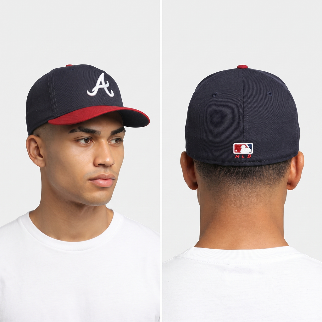 Thrifted MLB Atlanta Braves Closed Back Cap (58-60 cm) | 10231