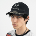 Thrifted Honda Racing "Come On!" Black Embroidered Dad Hat (56cm) |10716