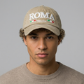 Thrifted Vintage Washed Tan "ROMA Italia" Dad Hat Cap  (Size 57–59 cm) | 10830