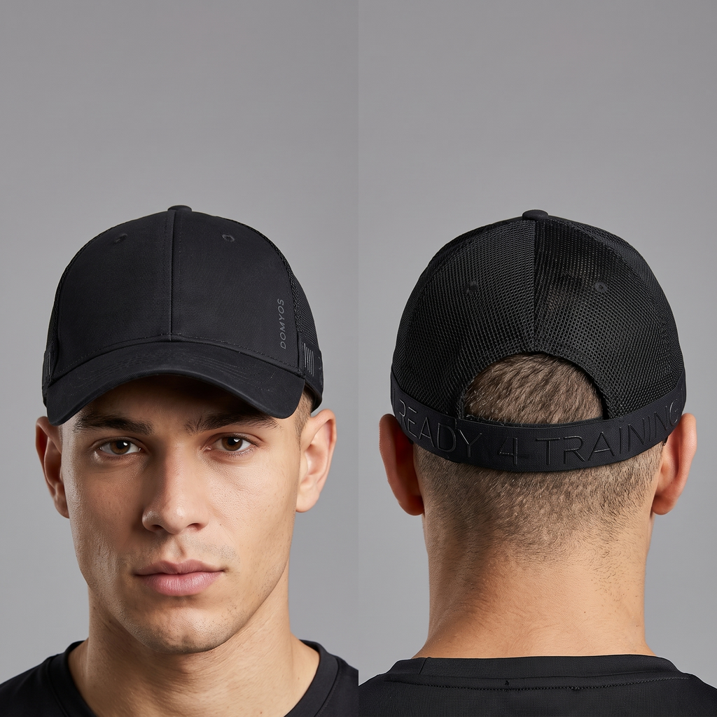 thrifted Domyos Breathable Athletic Baseball Cap Black | 10357