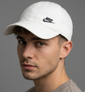 Thrifted Nike Heritage86 White Cotton Baseball Cap (Size 56–58 cm) | 10894