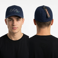 Thrifted Flexfit by Yupoong Navy Blue Cap (58-59 cm) |10693