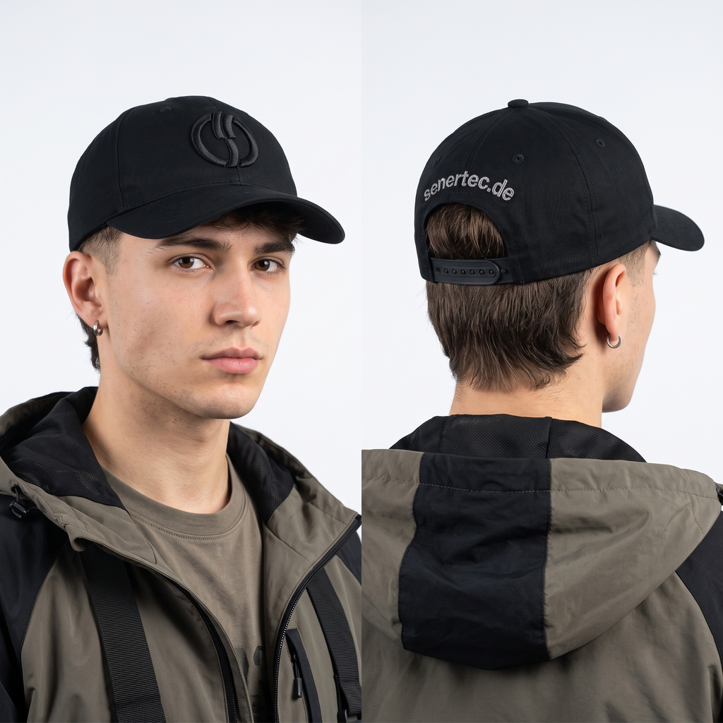 Thrifted Senertec Promo Black Snapback Cap (56-58cm) | 10502